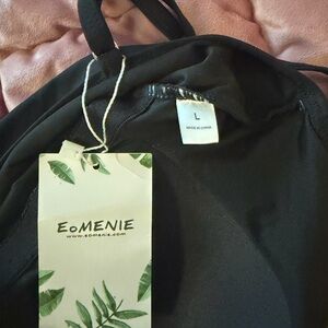 Women's Black Swim Top - L